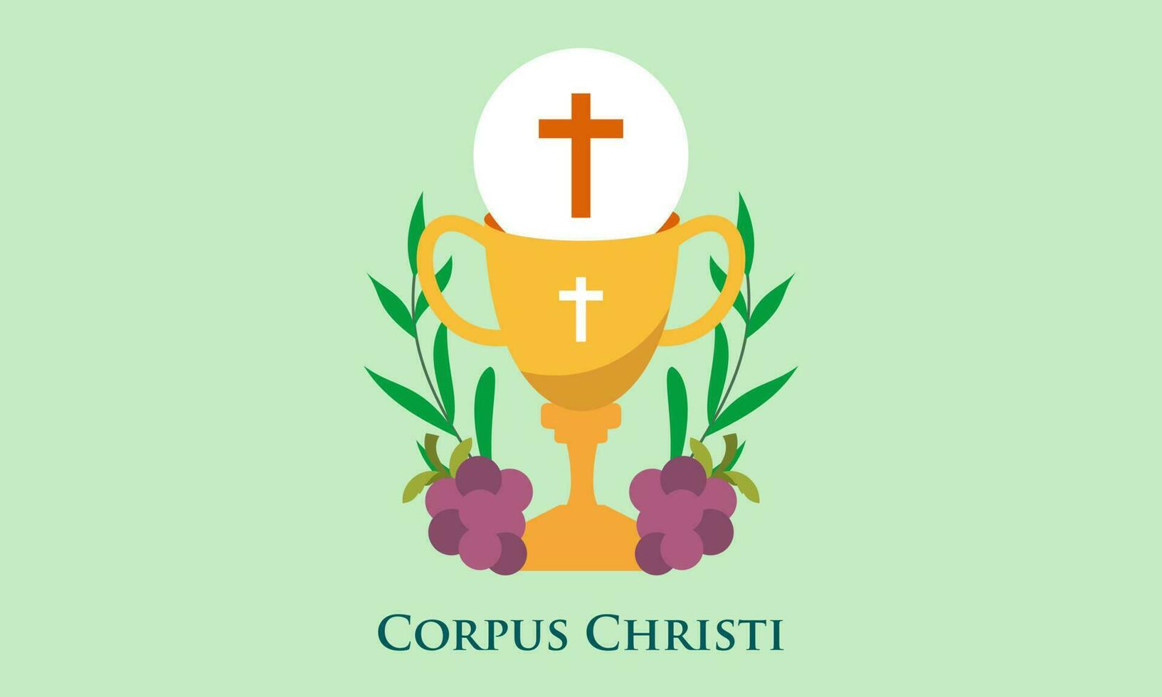 cuerpo christi católico religioso fiesta vector