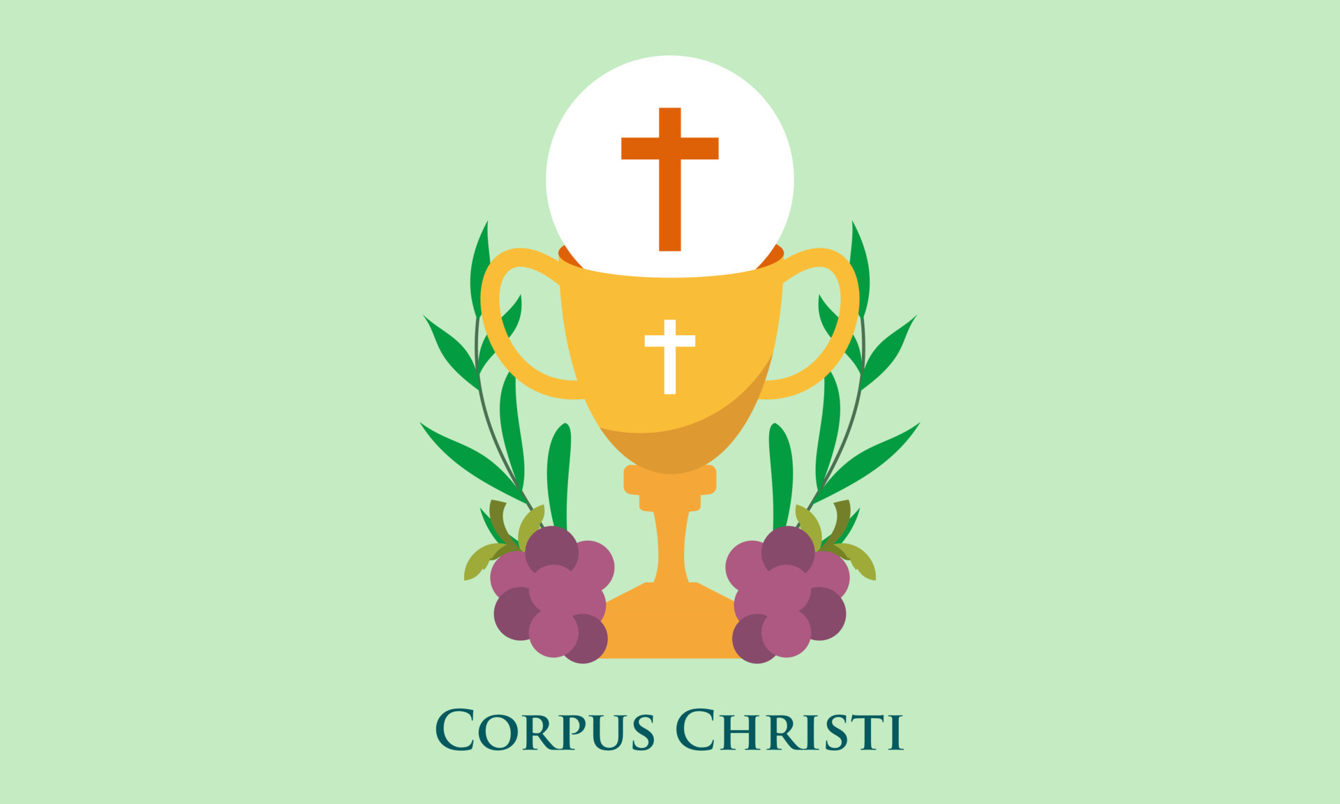 Corpus christi catholic religious holiday vector 23505735 Vector Art at