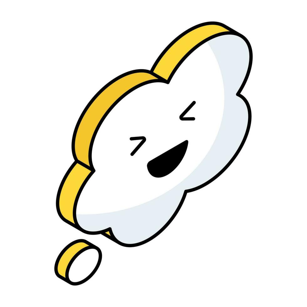 A creative design icon of emoji vector