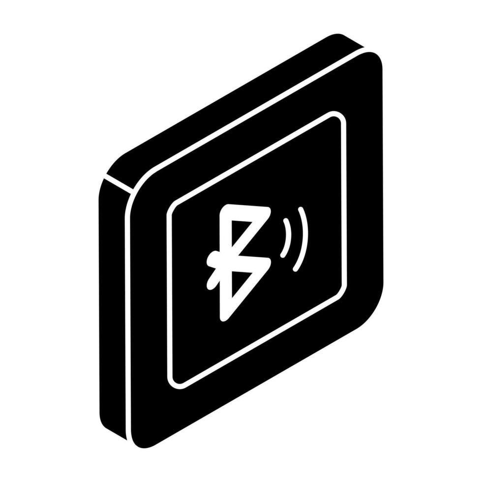 Bluetooth sign icon in modern design vector