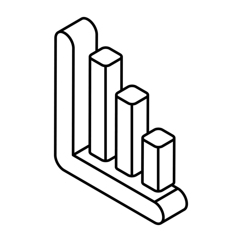 Premium download icon of bar chart vector