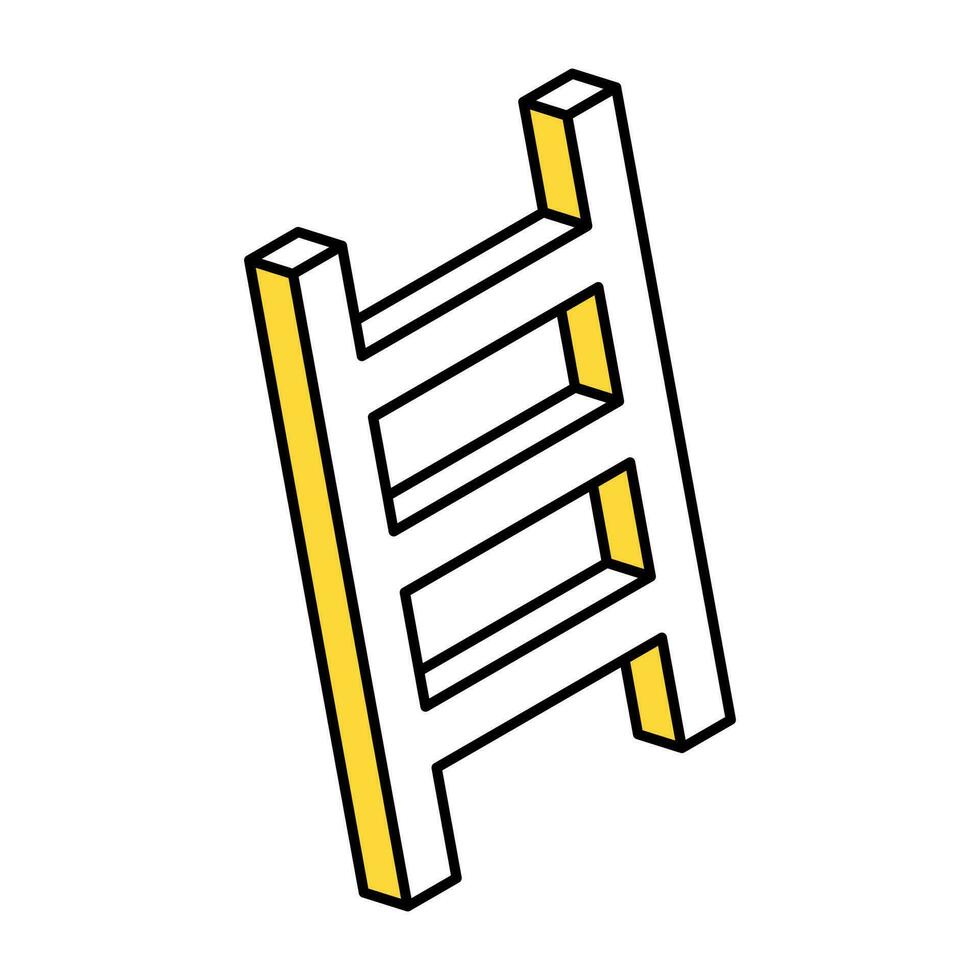 Creative design icon of ladder vector