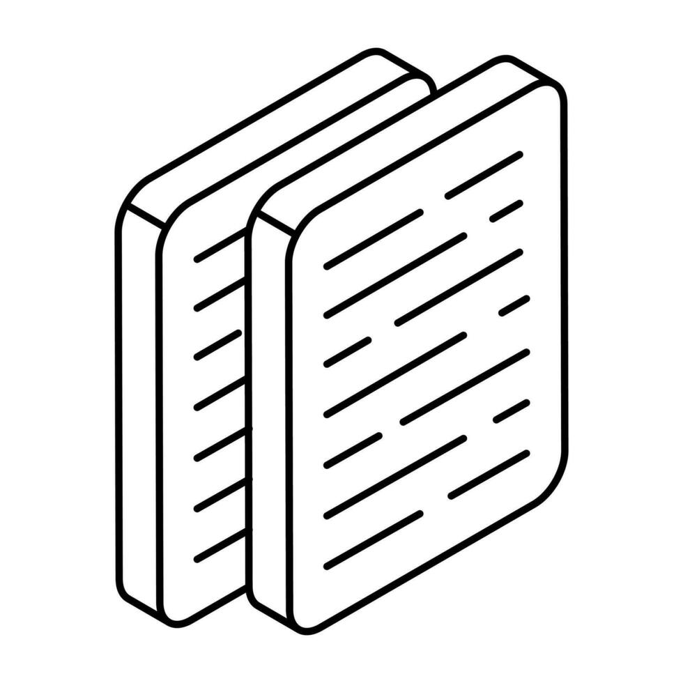 Trendy design icon of document vector