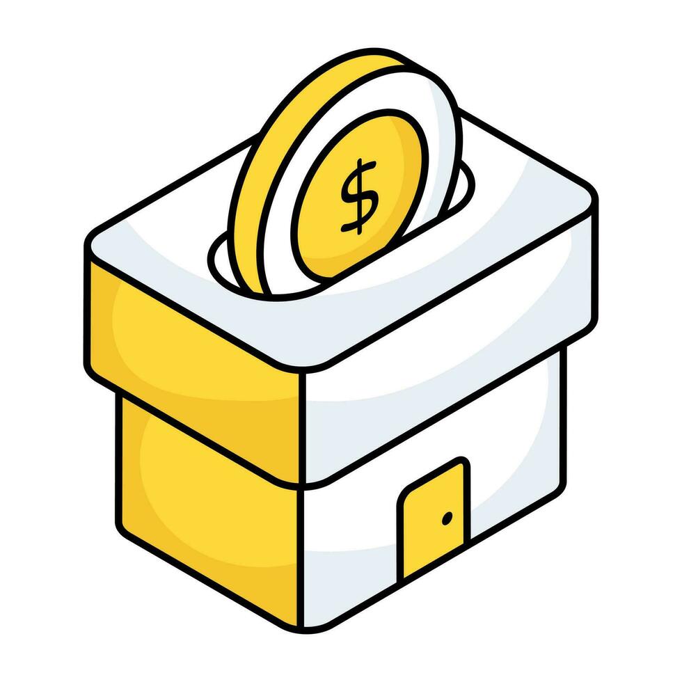 Premium download icon of home savings vector