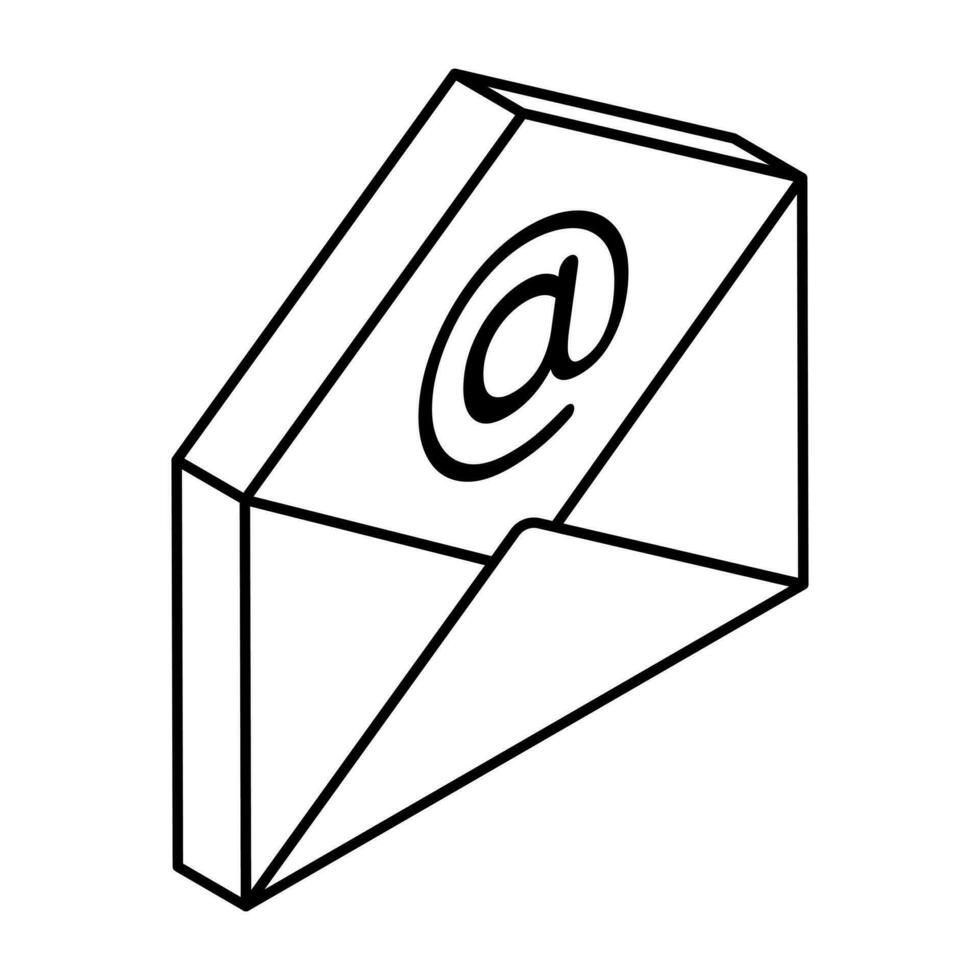 A unique design icon of email vector