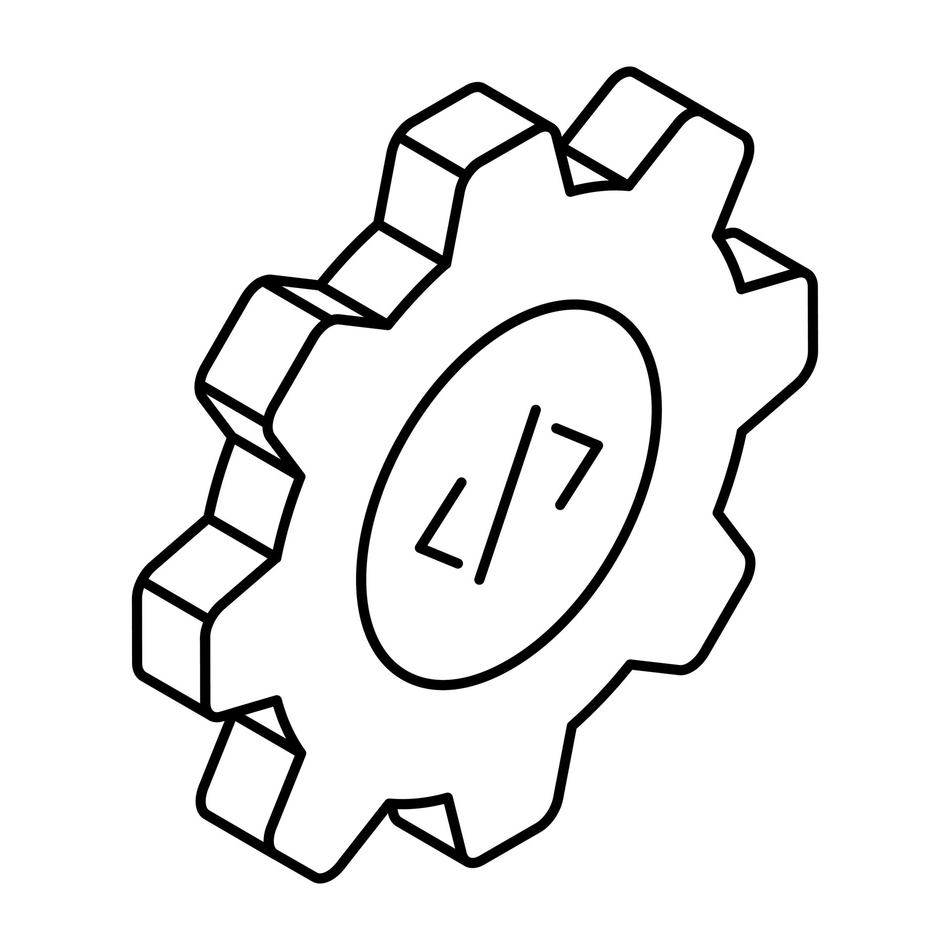 A linear design icon of programming 23506281 Vector Art at Vecteezy