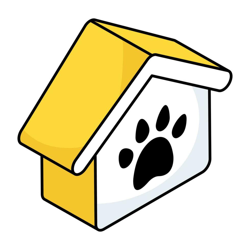 un prima descargar icono de Casa de perro vector