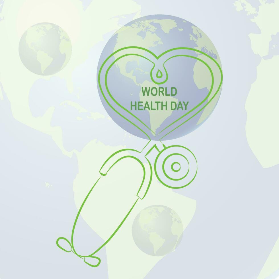 World health day vector design