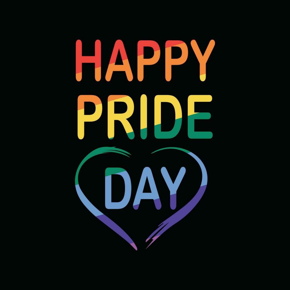 Happy pride month vector illustration
