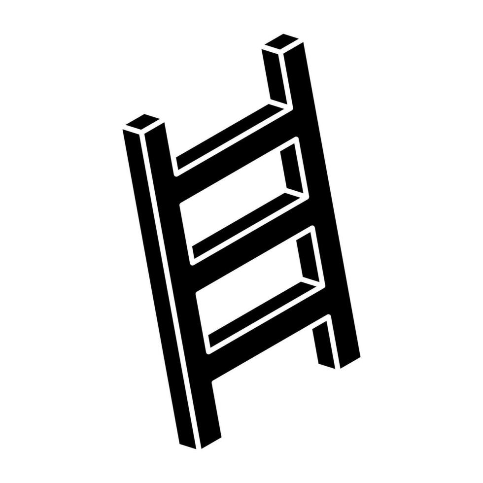 Creative design icon of ladder vector
