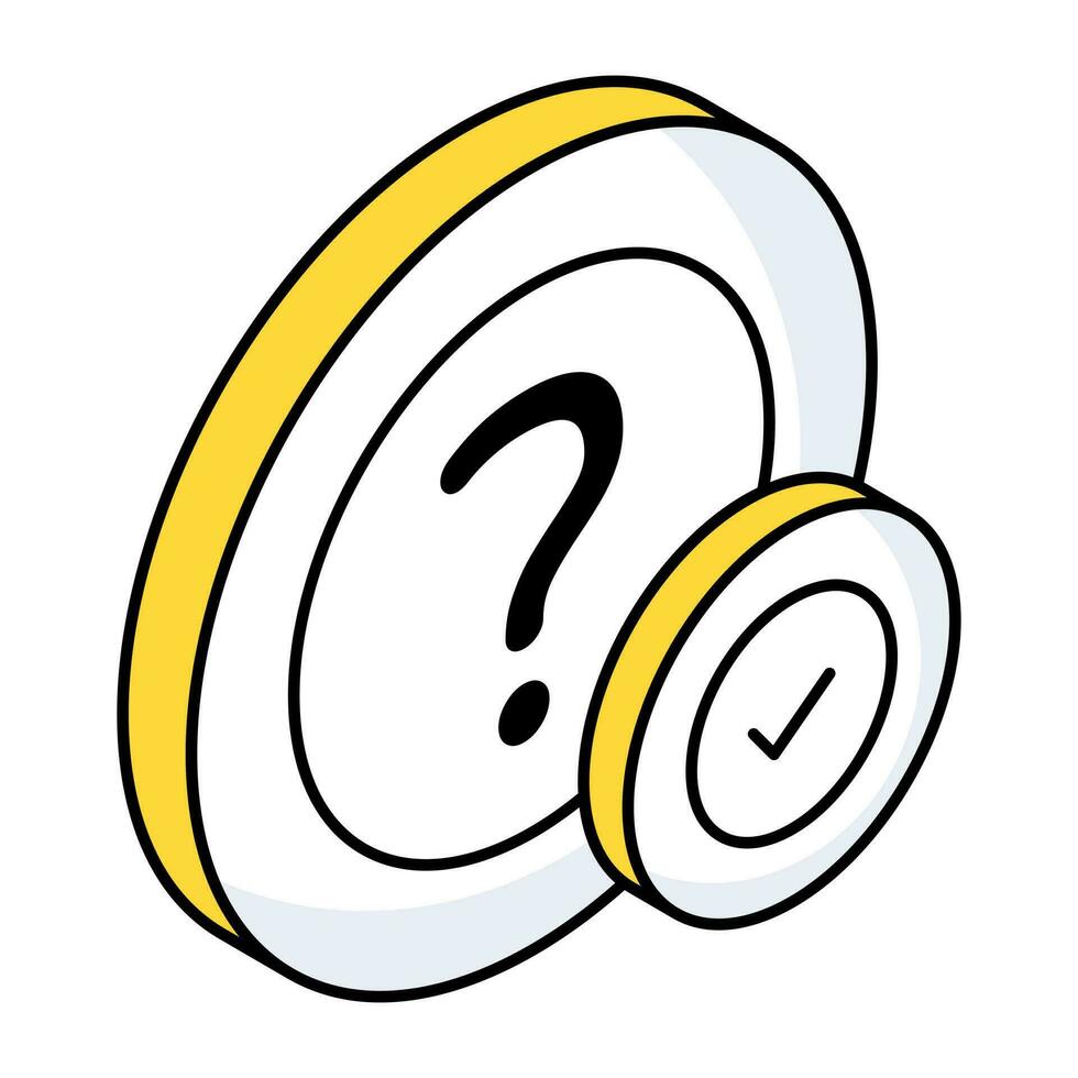 Premium download icon of frequently ask question vector