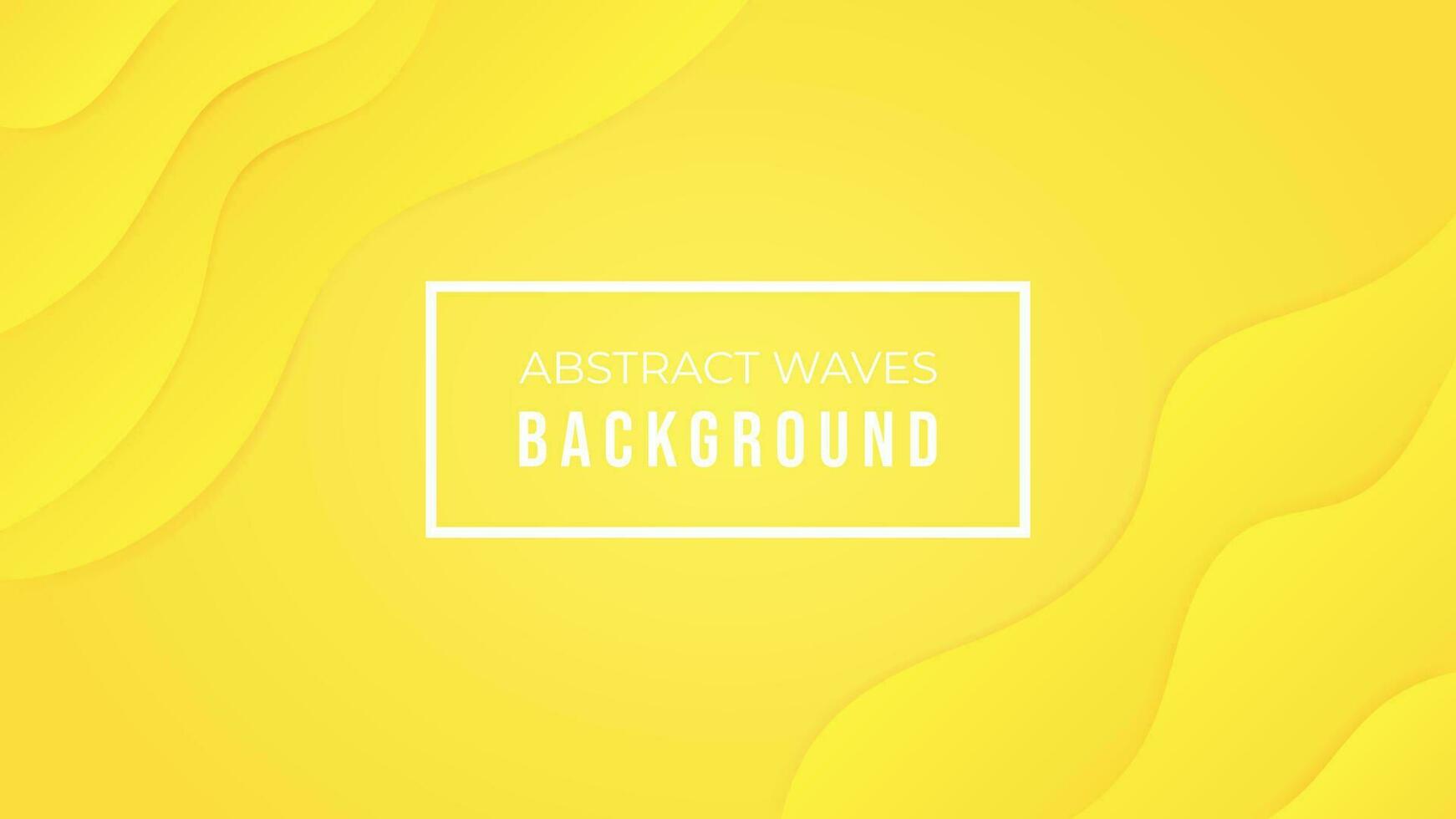 Yellow vector abstract waves background