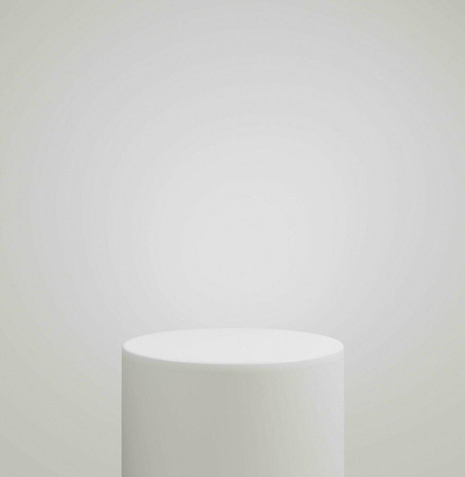 empty white podium.3D display podium on white background.Stand Minimal mockup for presentation.Abstract white background concept.Geometric platform show cosmetic product.Stage showcase.3D rendering photo