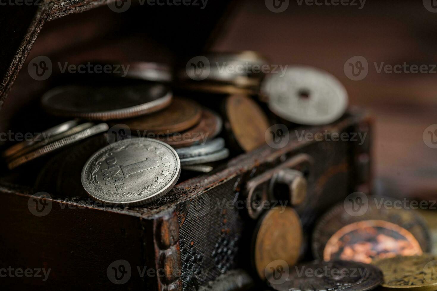 Old coins from around the world from 1940 to the new millennium photo