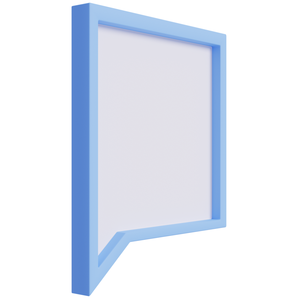 3D Speech Bubble.Comment Social media online concept.3D render Illustration. png