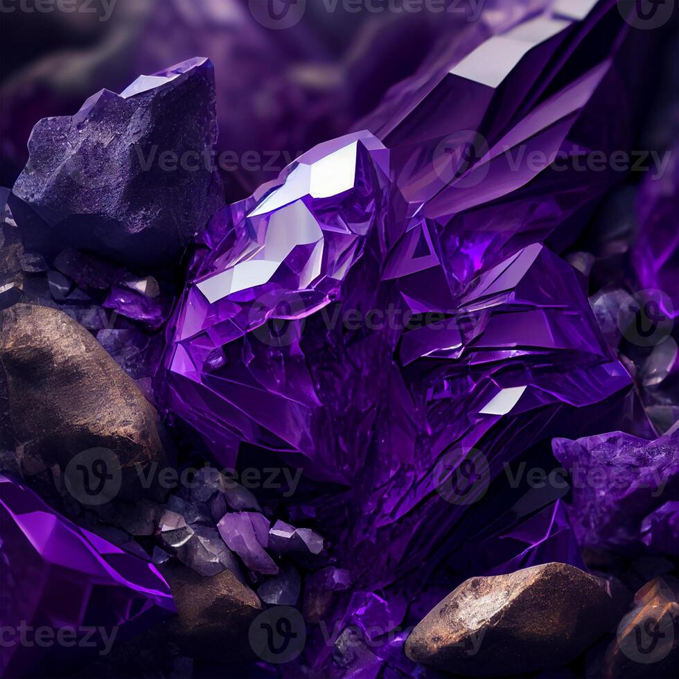 Stone texture stone amethyst, purple, bluish-pink or red-purple variety of quartz - image photo