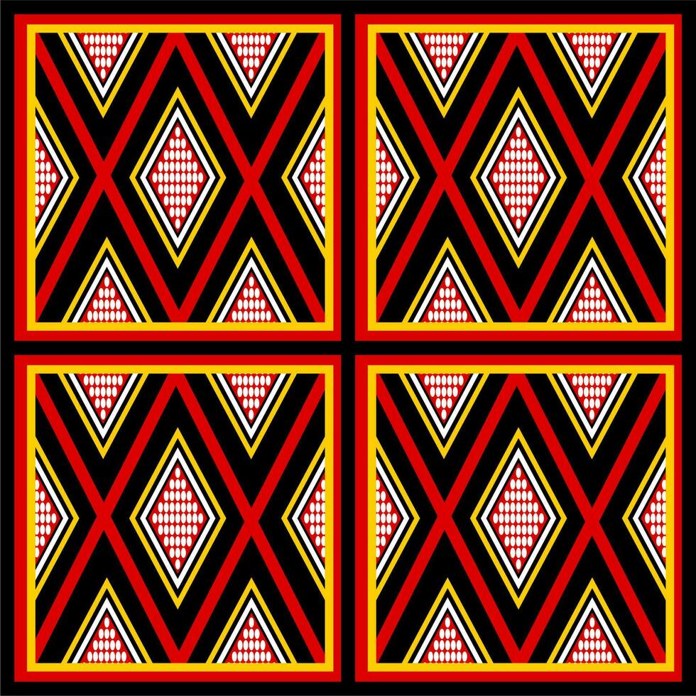 Ethnic pattern from Toraja Indonesia. Traditionally applied on wood carving at Toraja's house named Tongkonan. vector