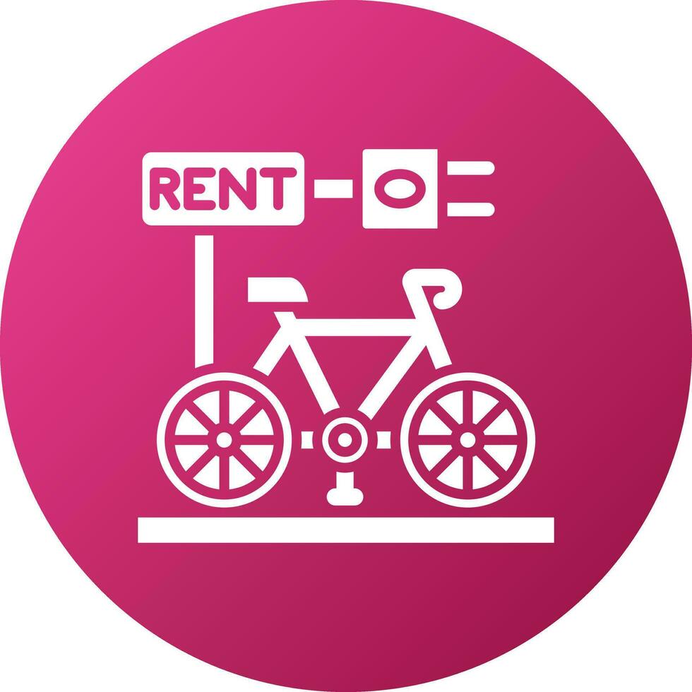 Electric Bicycle Rental Icon Style vector