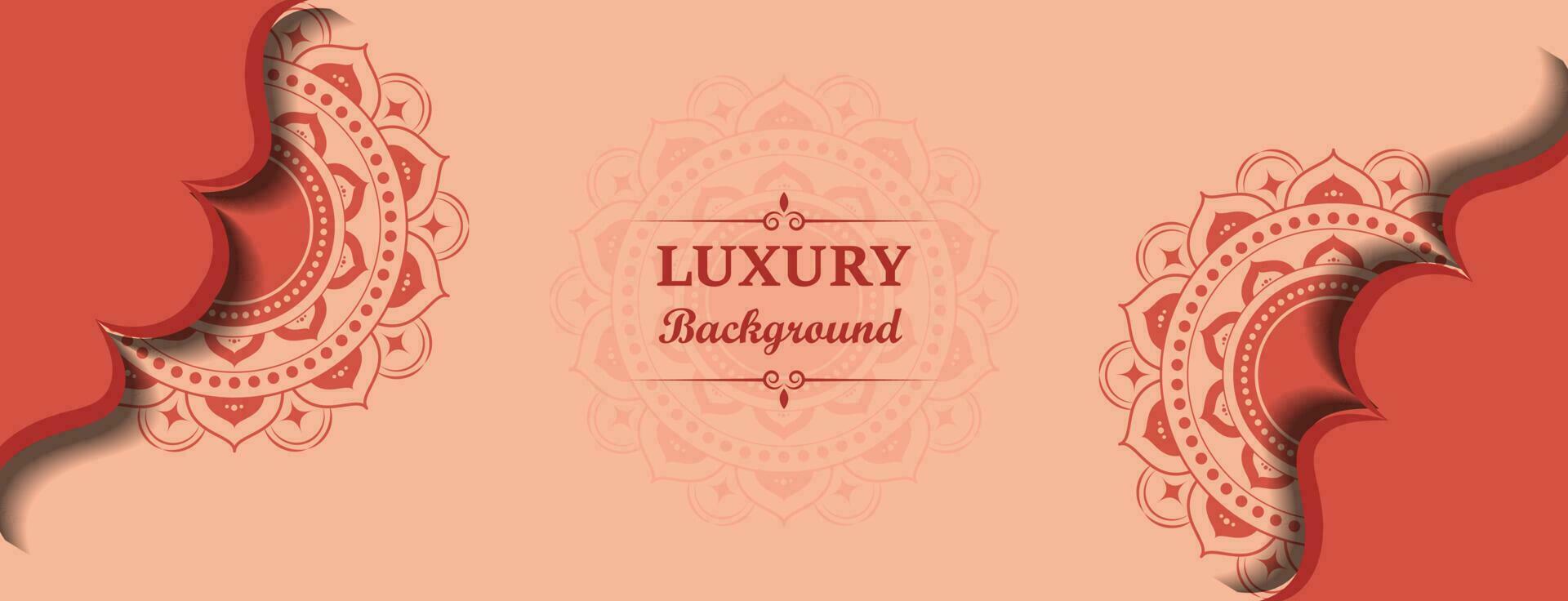 Mandala design and invitation card design vector