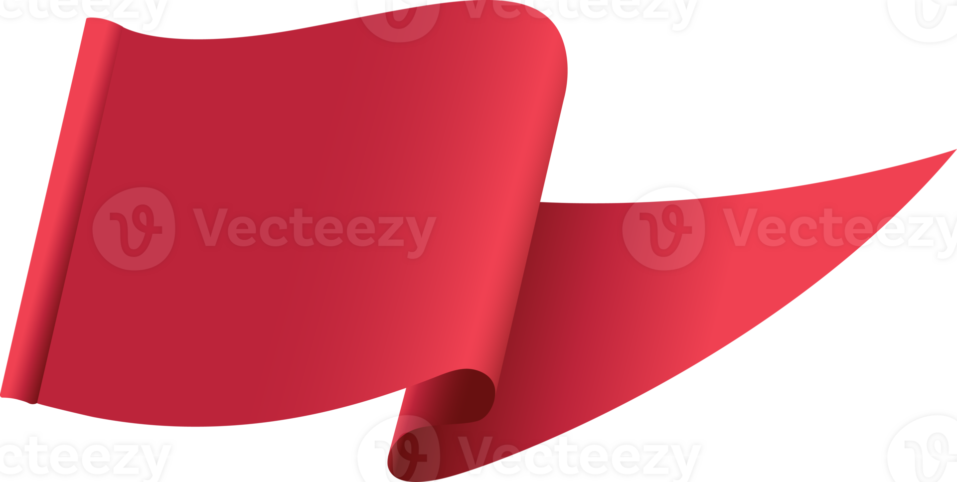 Triangle-shaped flag flapping, element and decoration design. png