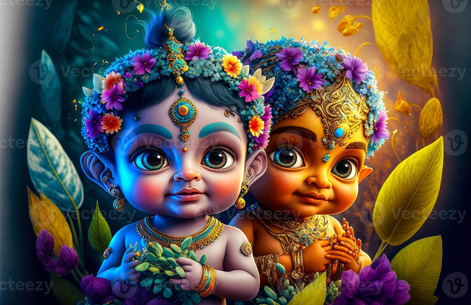 Download Art Of Little Lord Krishna Lord Krishna Little Krishna  Royalty-Free Stock Illustration Image - Pixabay