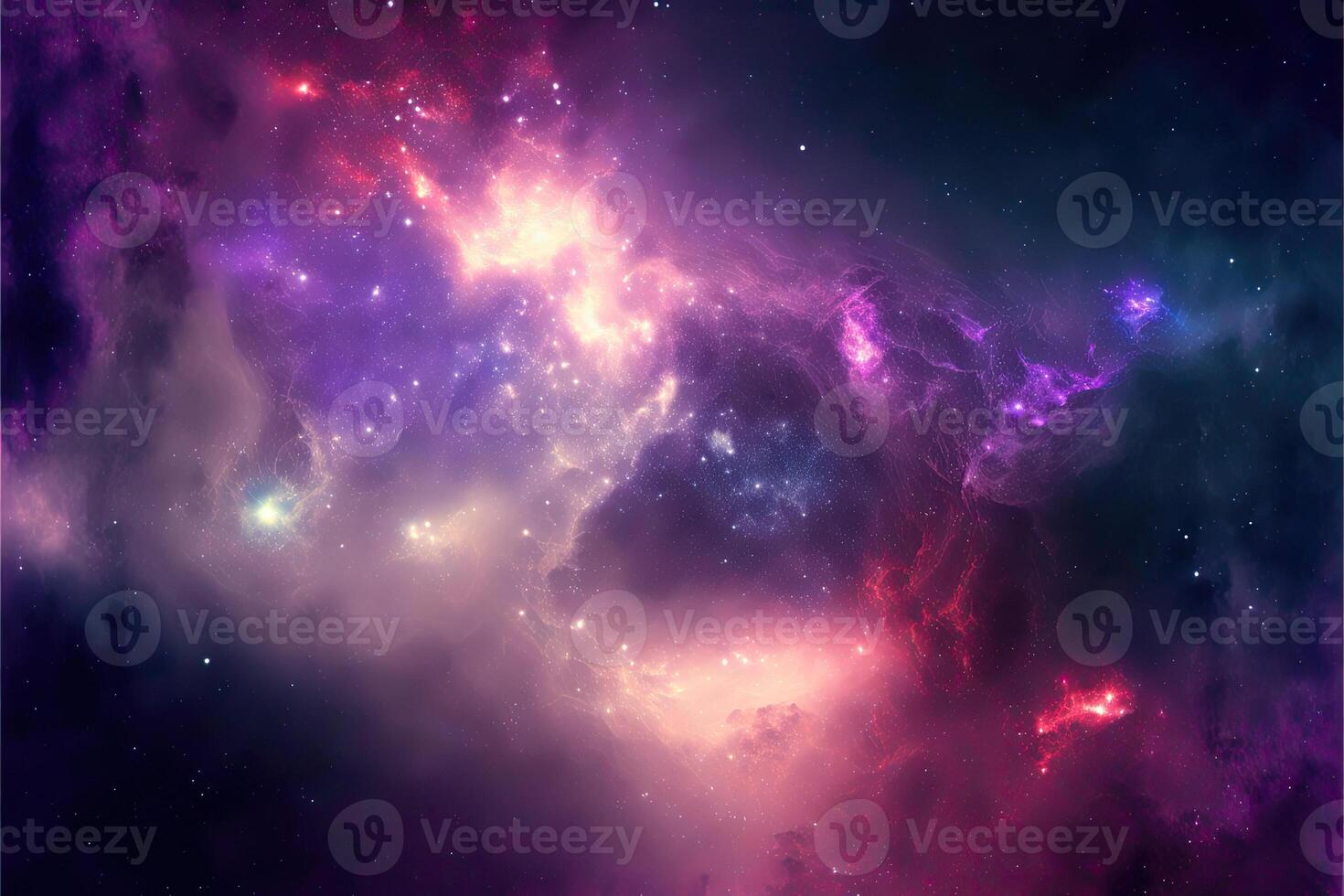 Space nebula night gallaxy illustration. Cosmos universe astronomy. . photo