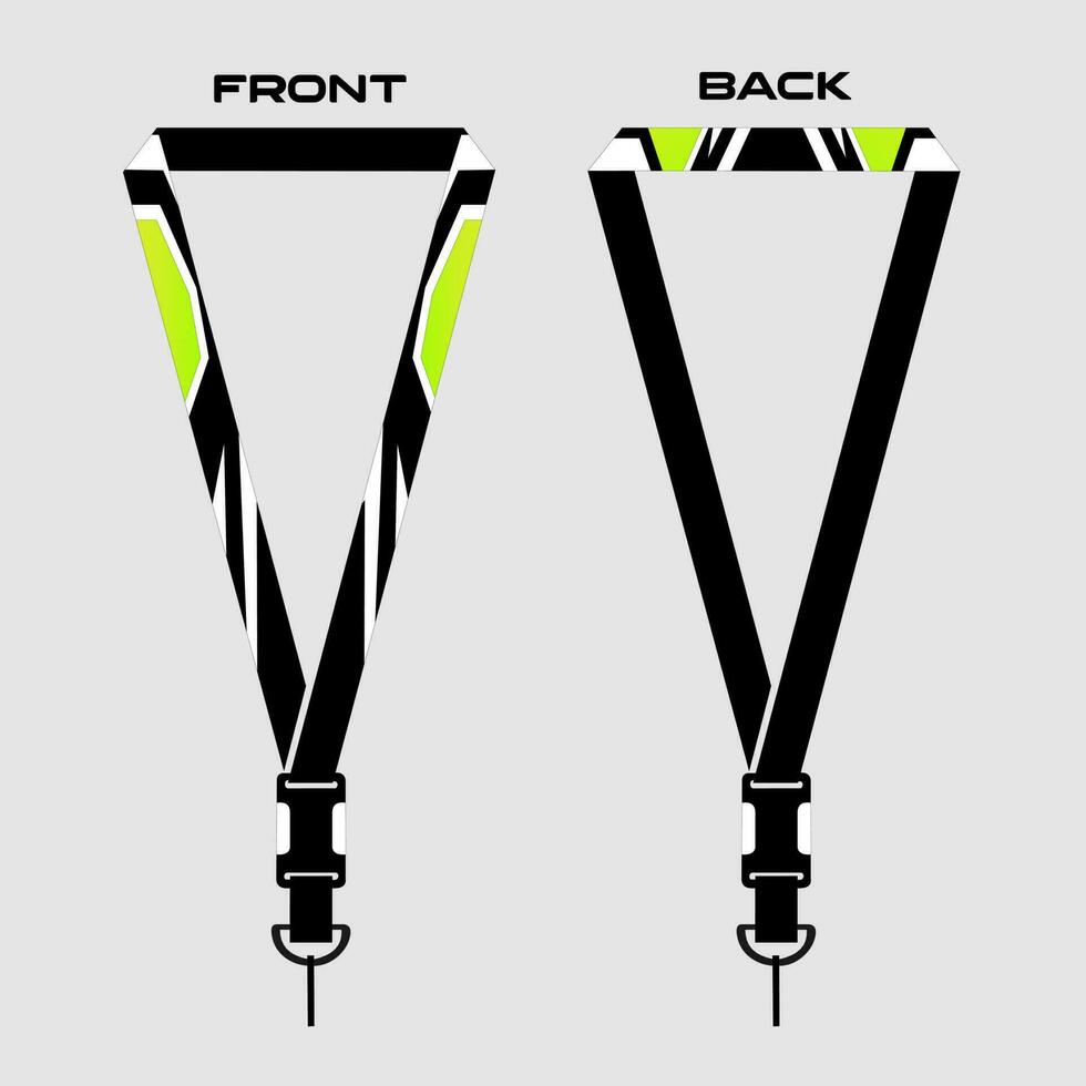 Lanyard Template for Dentical Spesialist vector