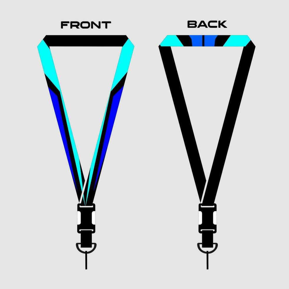 Lanyard Template for Dentical Spesialist vector