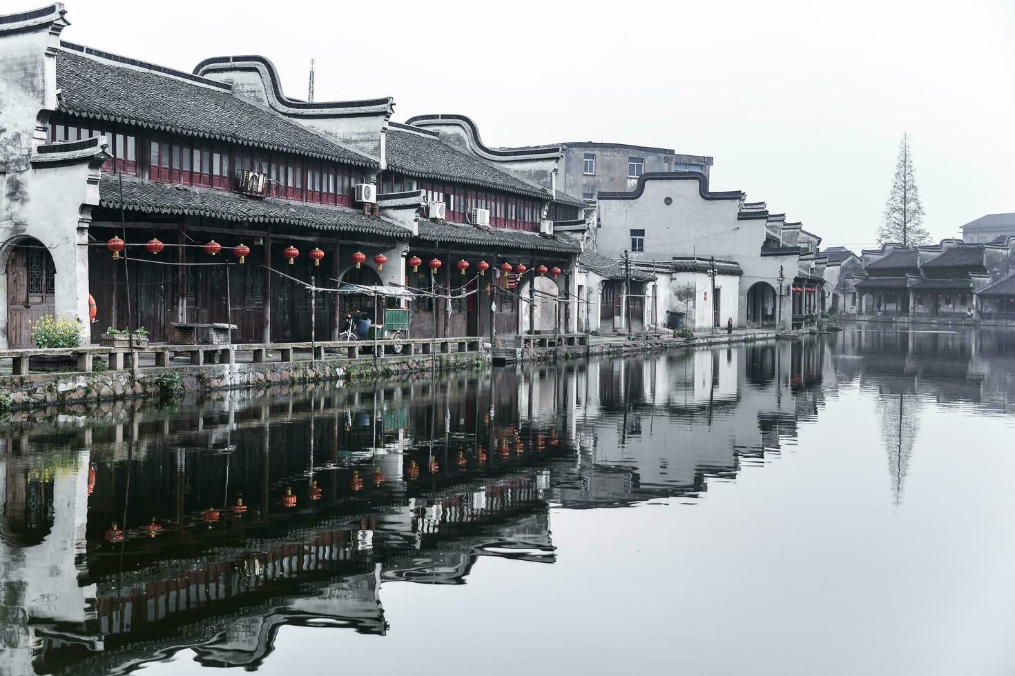 Nanxun, China - APR 02, 2016-The Old Town at the east of Huzhou City in northern Zhejiang Province. Nanxun Ancient Town once was the richest among the six ancient towns. Nanxun, China, April 02, 2016 photo