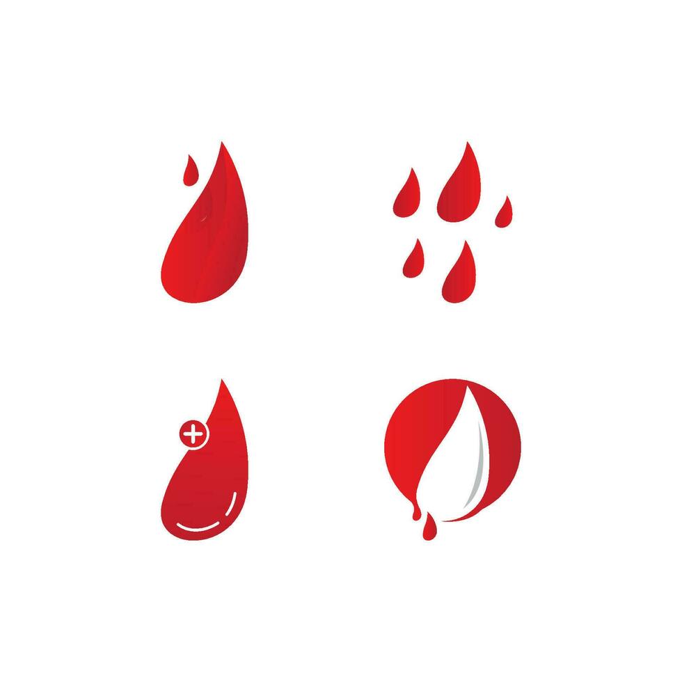 Blood drop donor vector icon