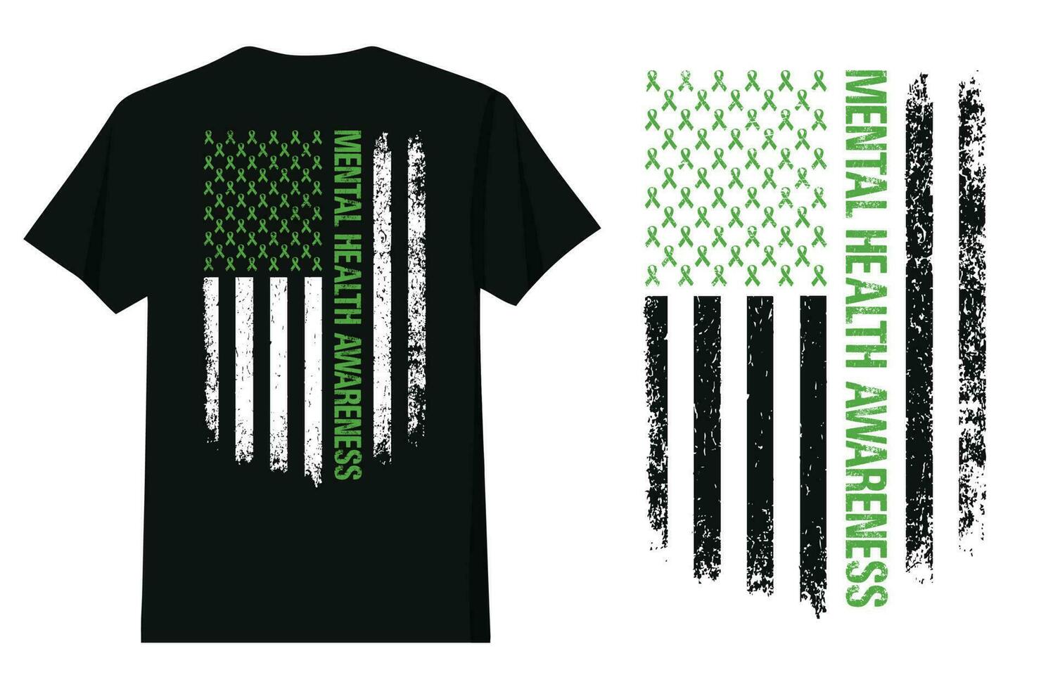 Mental Health Awareness 4th Of July Design vector