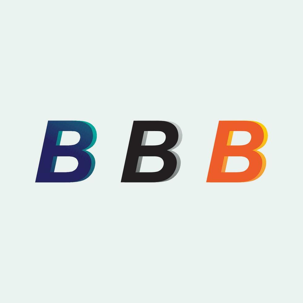 b font icon and  letter b logo vector. B logo symbol icon design template. vector
