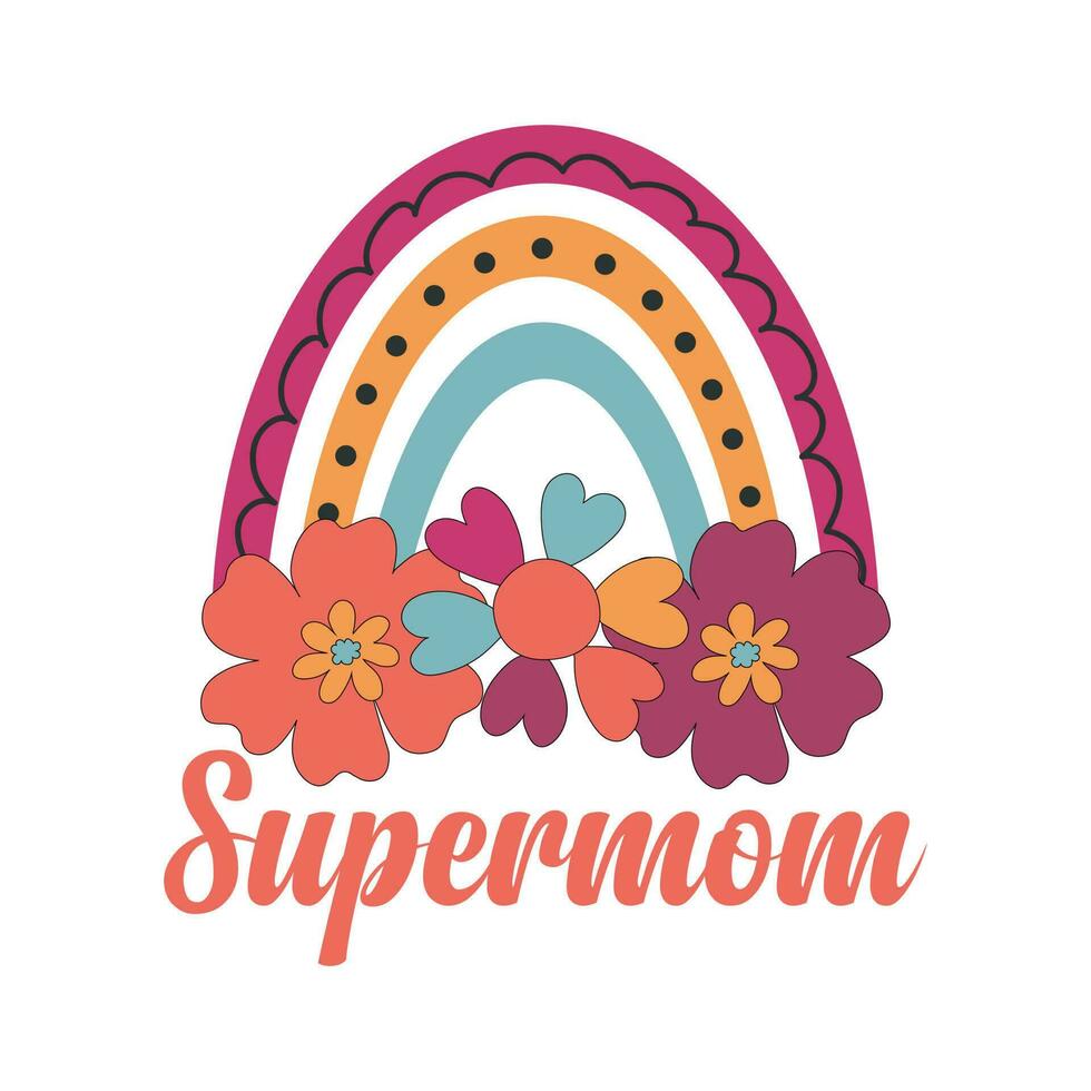 Happy mother's day t-shirt design vector