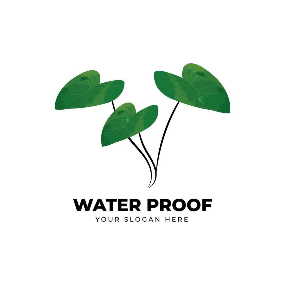 Water proof logo vector template