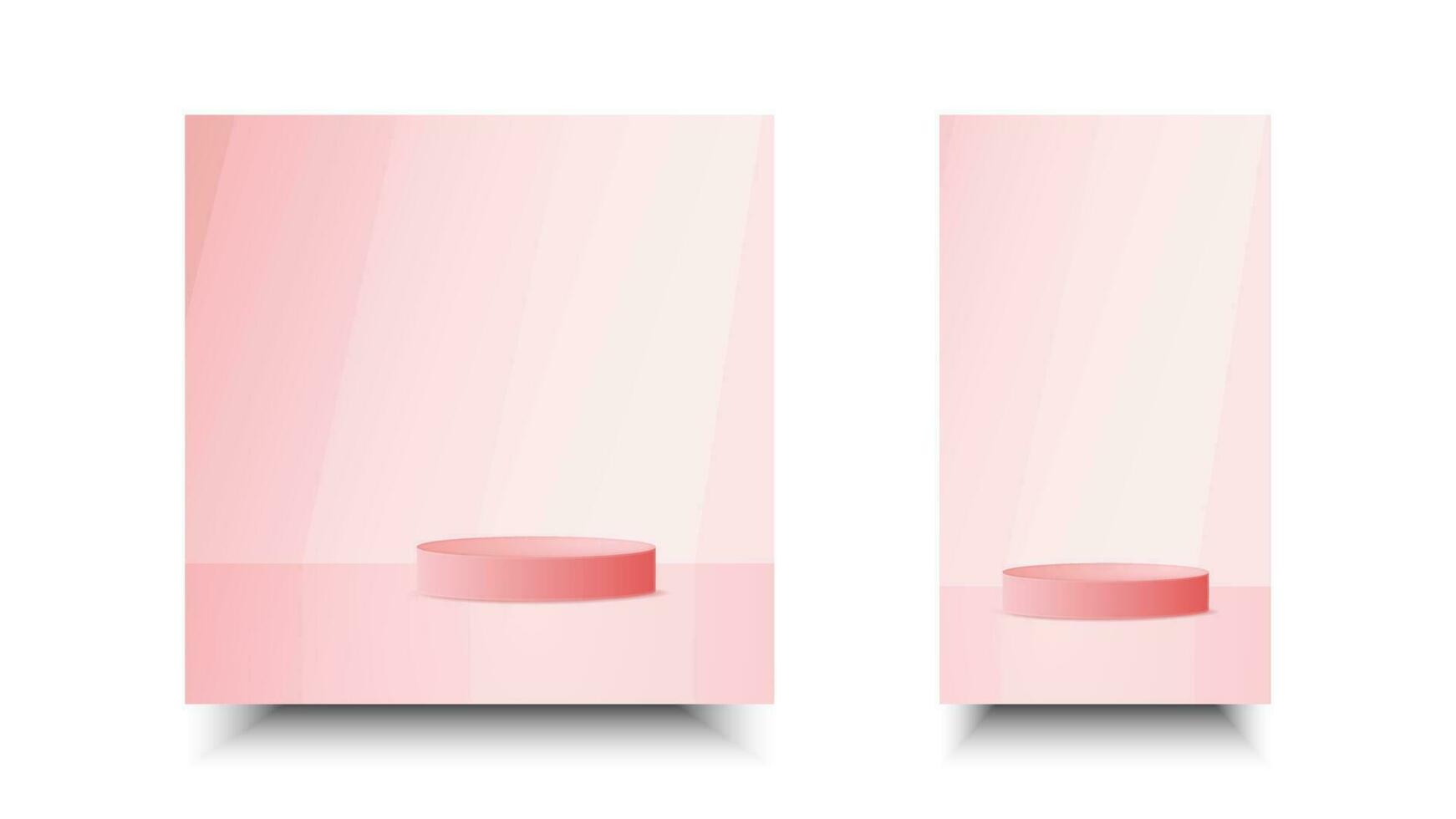 Sales podium social media. Three dimensional concept product display for promotion advertising, banner, poster. vector