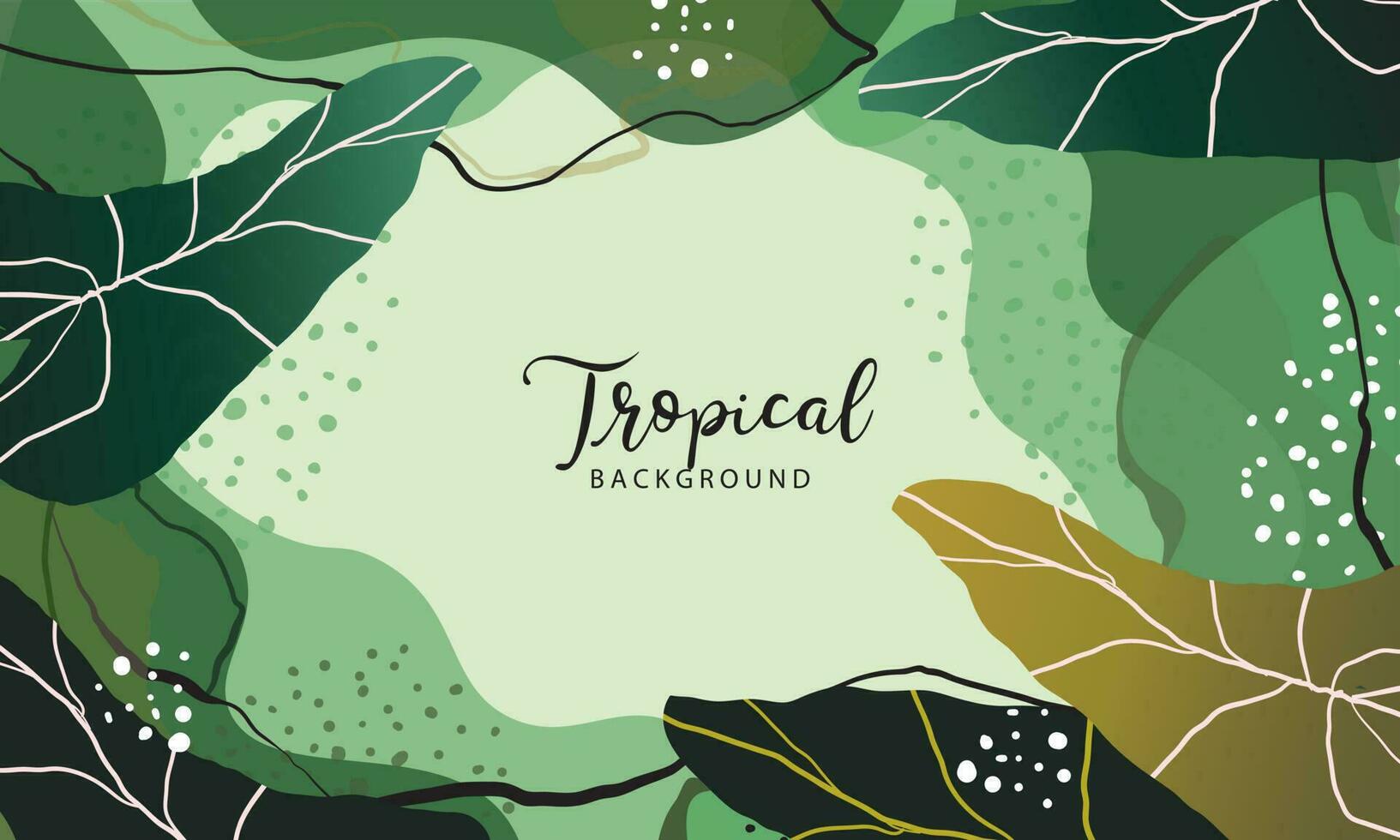 moderno exótico selva plantas ilustración modelo vector