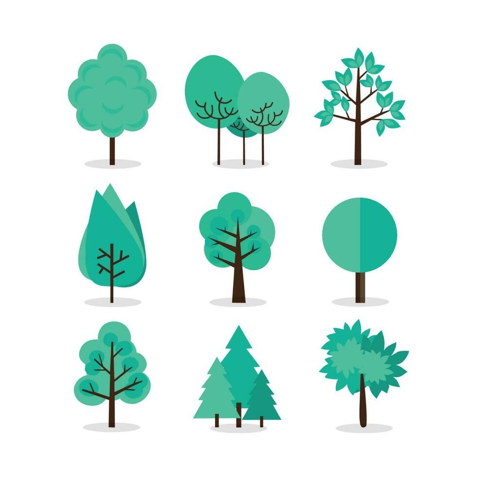 tree icons vector