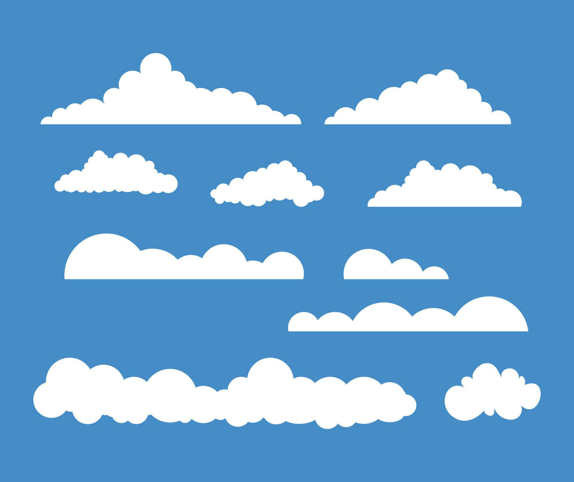 white clouds in vector 23509356 Vector Art at Vecteezy