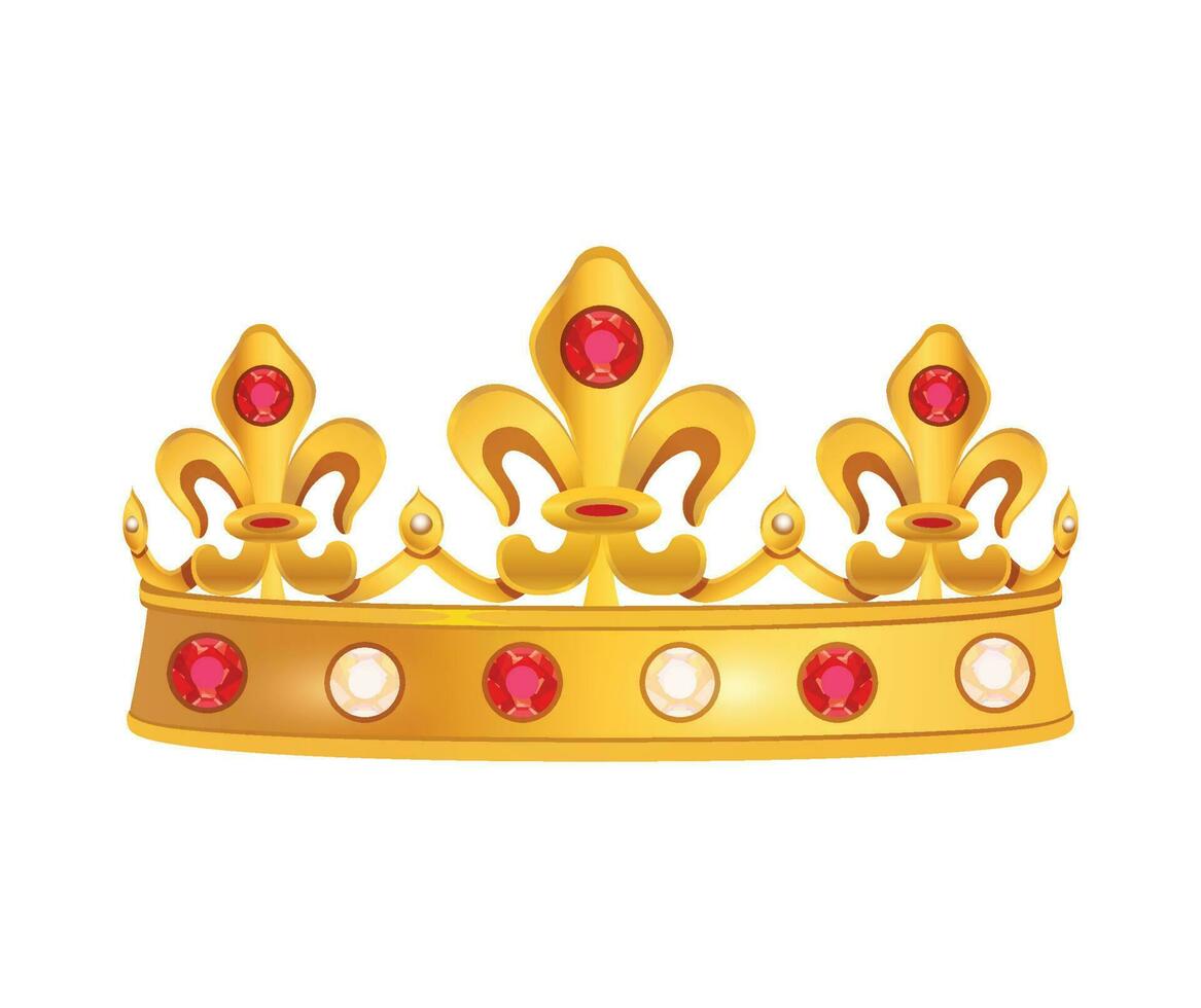 Premium golden crown vector