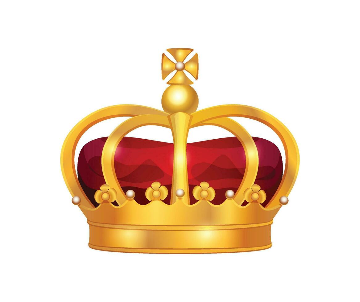 Premium golden crown vector