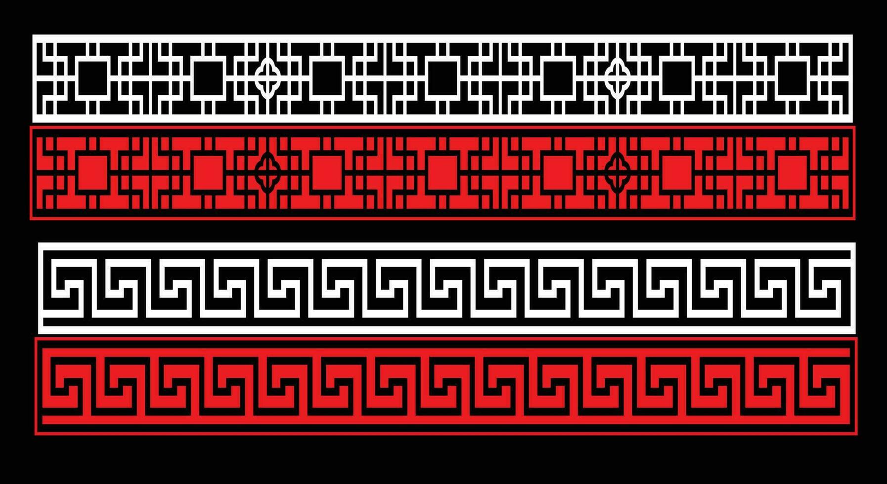Decorative wall panels set Jali design CNC pattern, laser cutting pattern, router CNCcutting.Jali Laser cut decorative panel set with lace pattern. vector