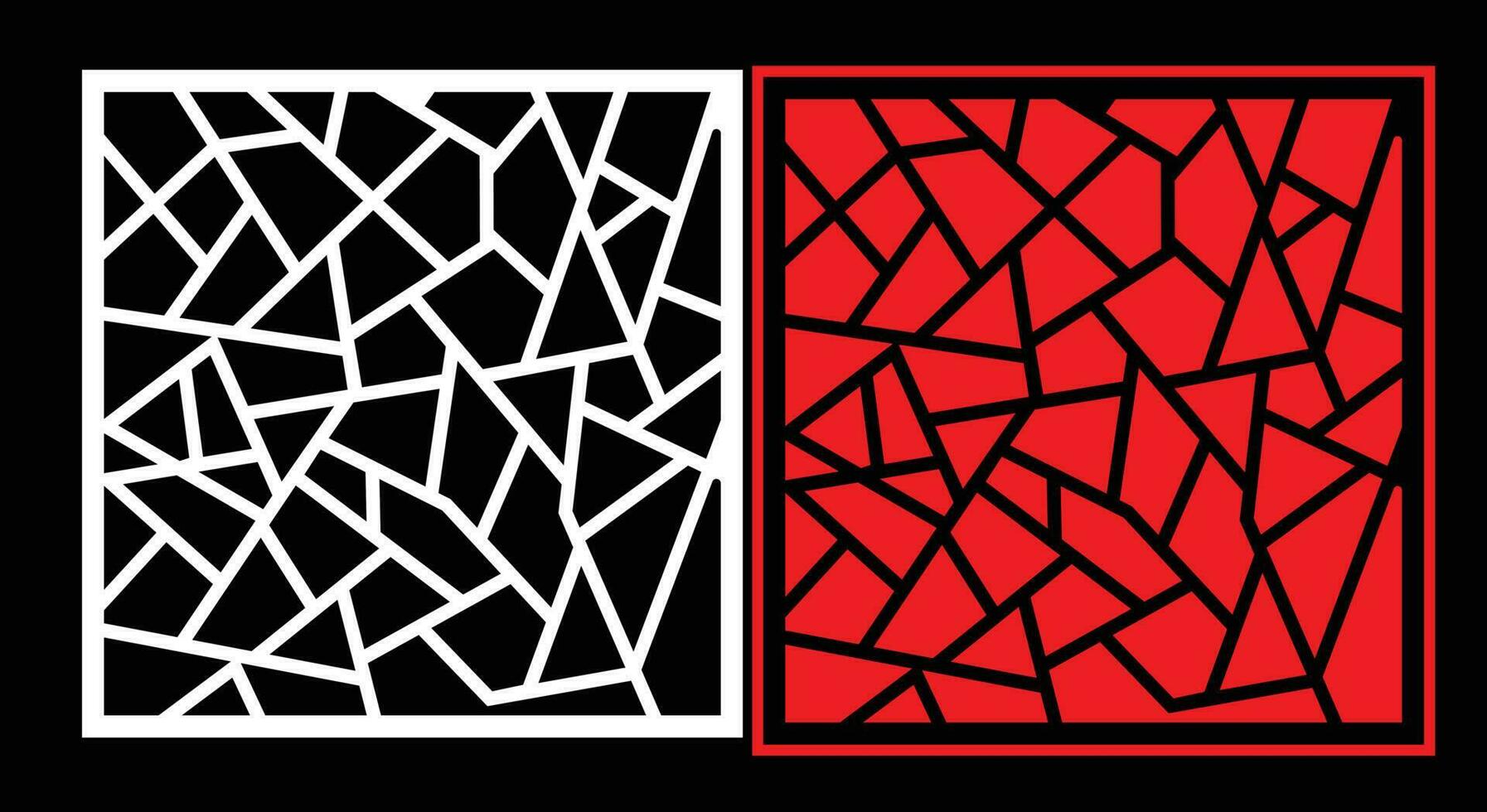 Decorative wall panels set Jali design CNC pattern, laser cutting pattern, router CNCcutting.Jali Laser cut decorative panel set with lace pattern. vector