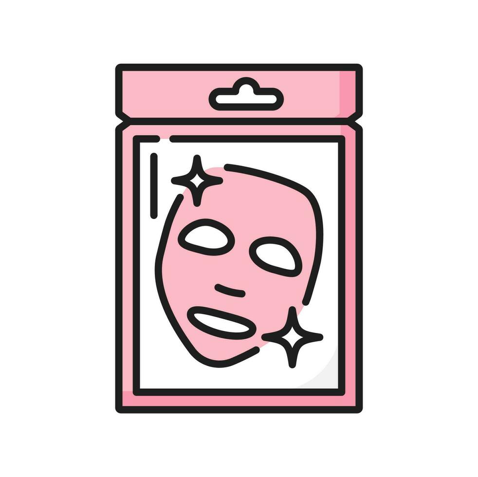 Skin care face mask packaging outline icon 23510093 Vector Art at Vecteezy