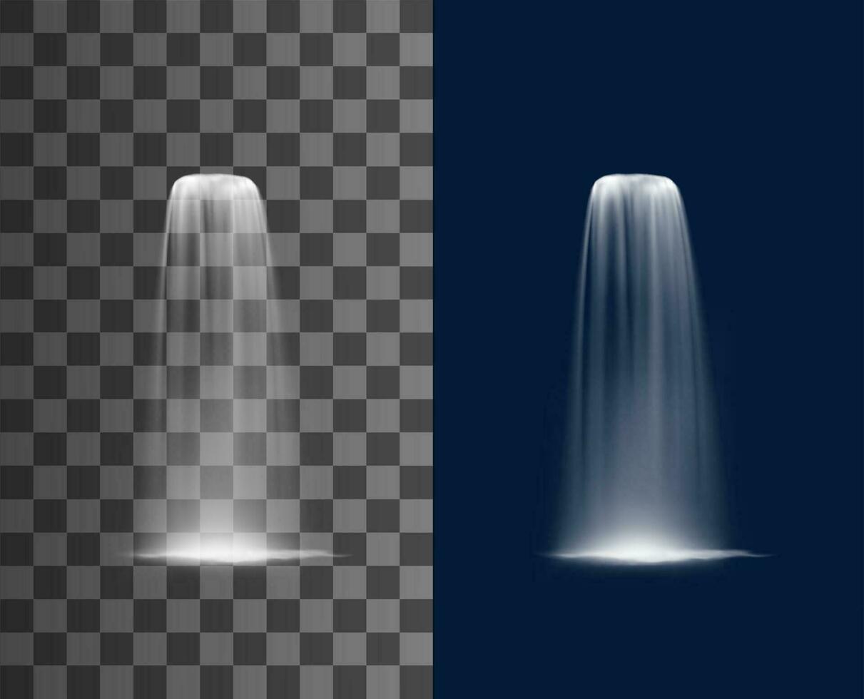 Waterfall cascade of water falling with splashes vector
