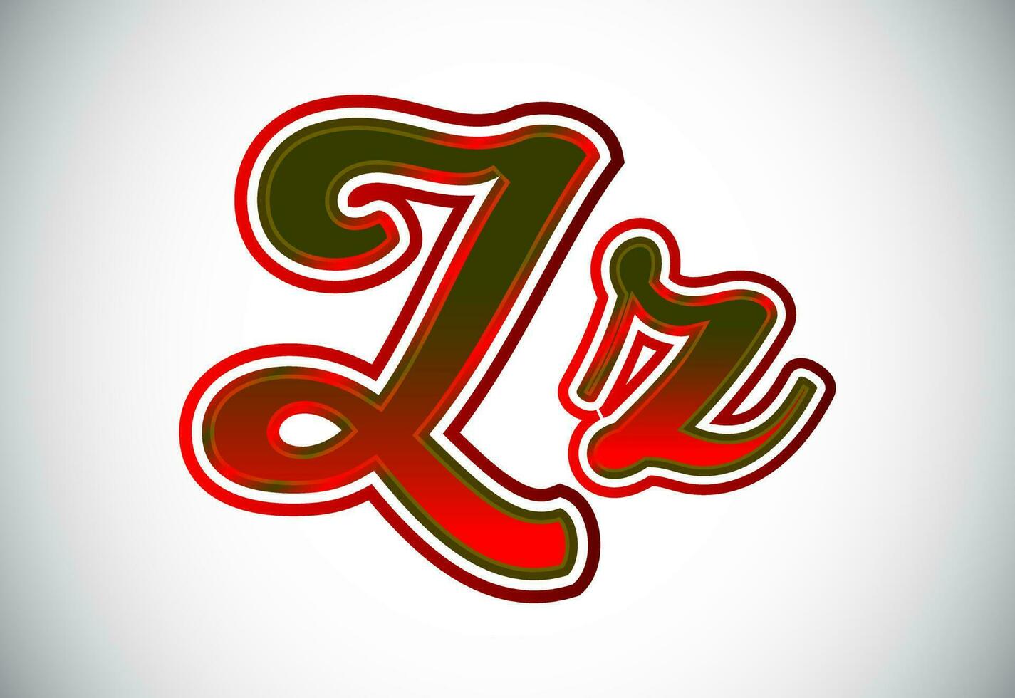 English Upper And Lower Case Letter Z. Graphic Alphabet Symbol For Corporate Business Identity vector