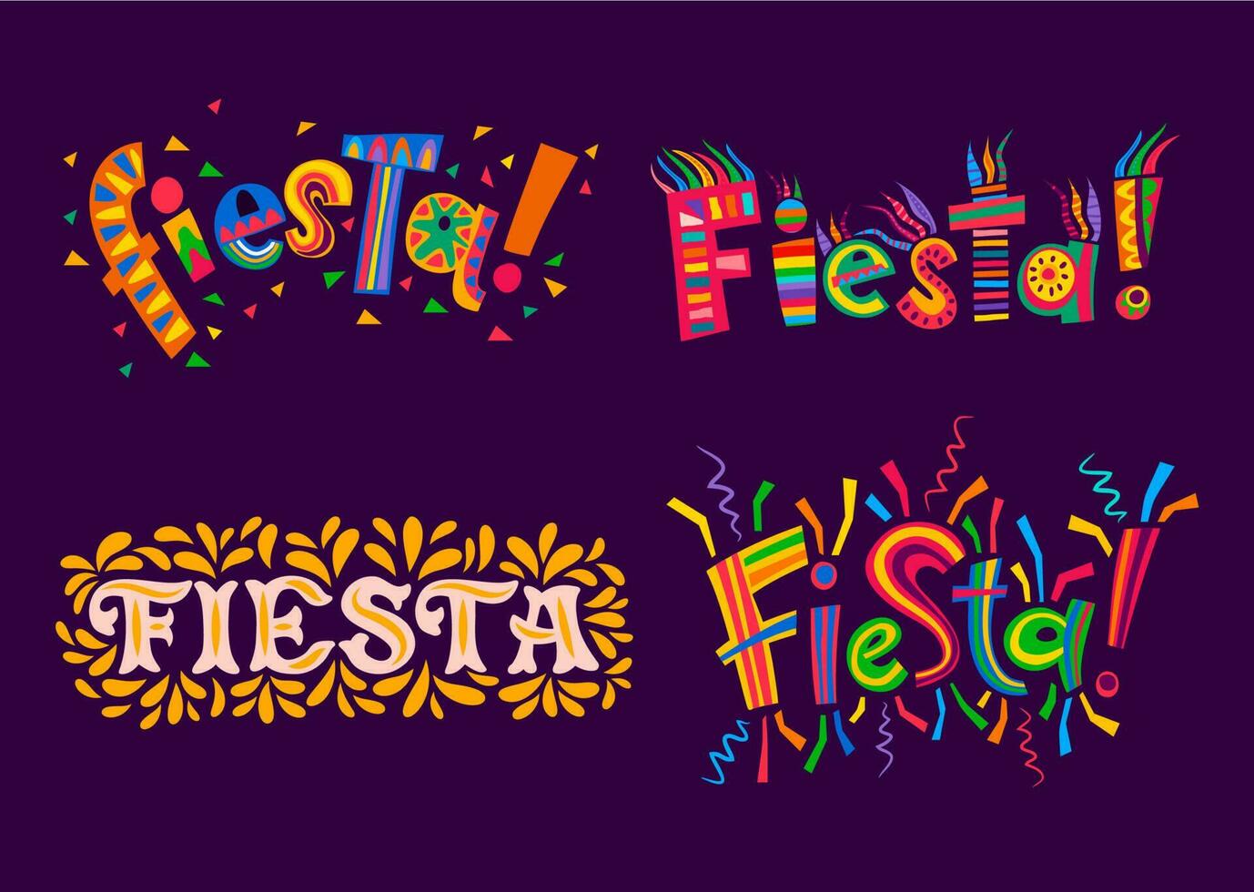 Fiesta party of Mexican, Spanish or Latin carnival vector
