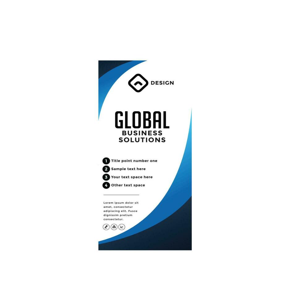 Conference Roll Up Banner vector