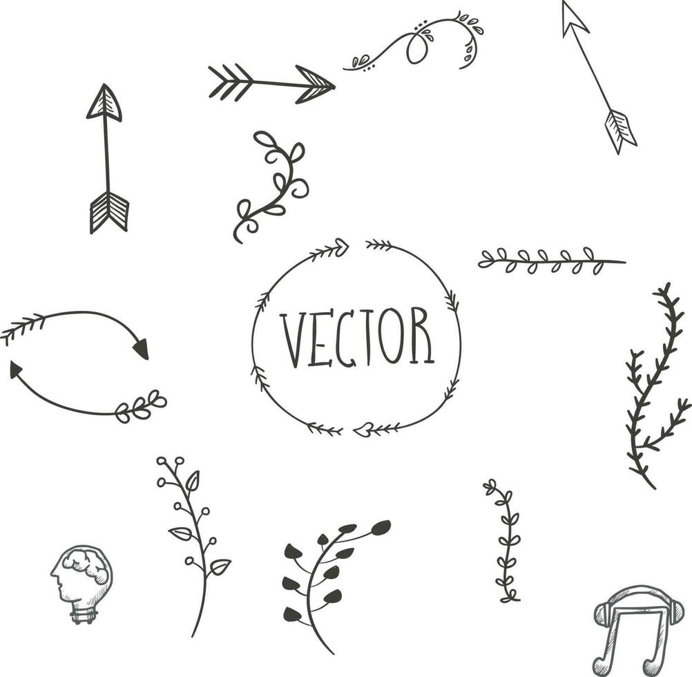 Hand Sketched Seamless Borders vector