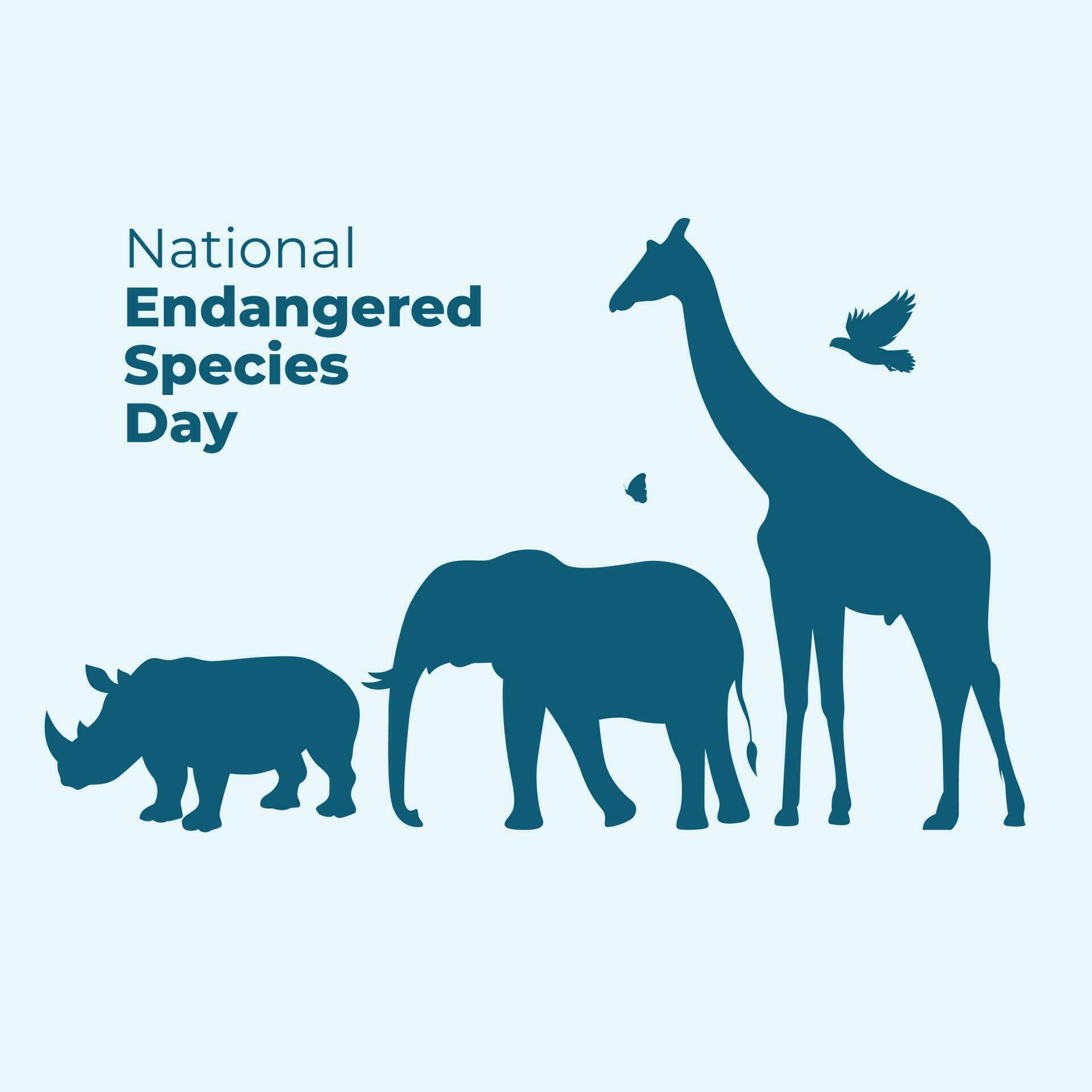 vector graphic of national endangered species day good for national