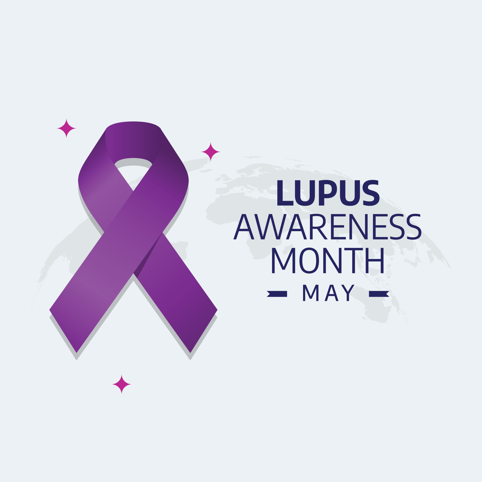 vector graphic of lupus awareness month good for lupus awareness month